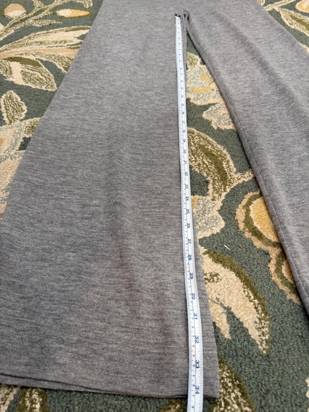 J. Crew Cosmo Sweater Pant in Merino Wool - Wide Leg in Heather Gray/Graphite - Picture 7 of 9